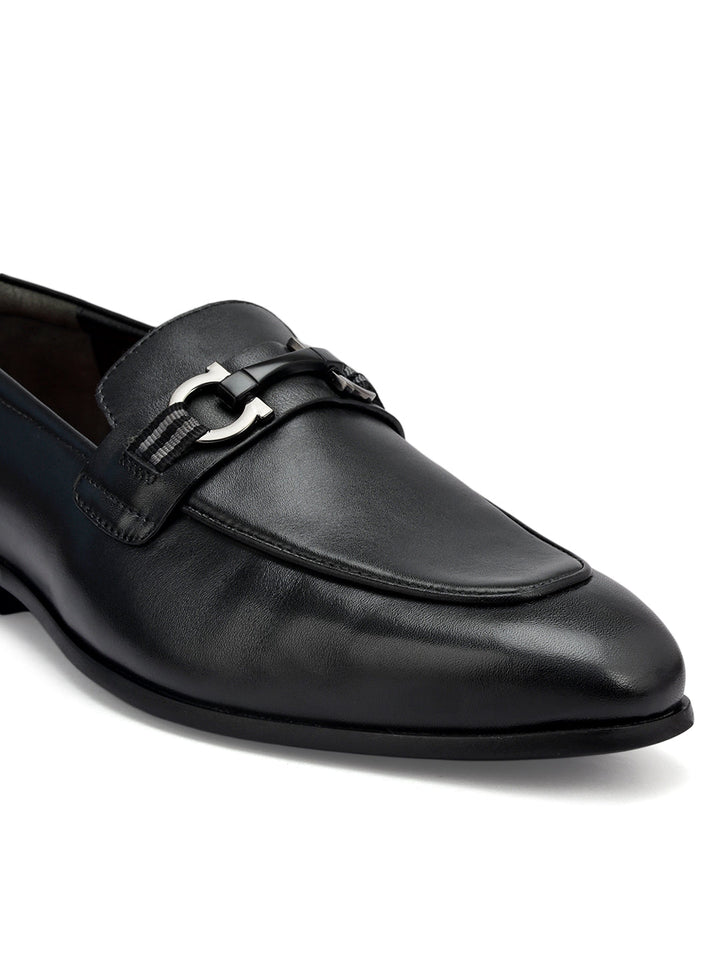 Black Loafers With Buckle
