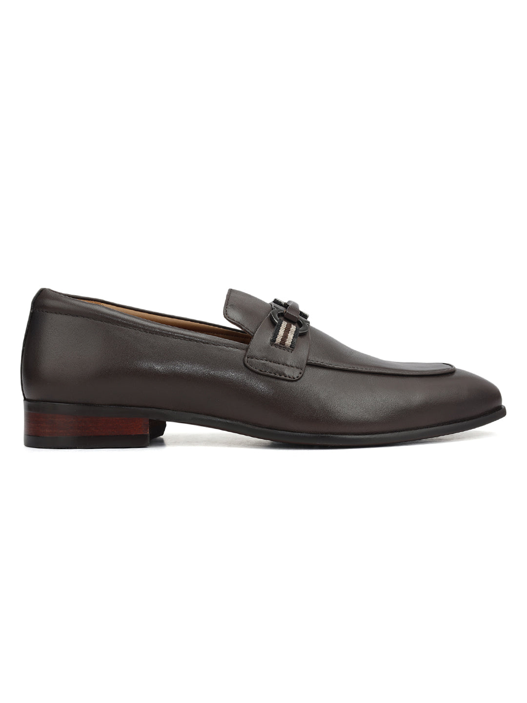 Brown Loafers With Buckle