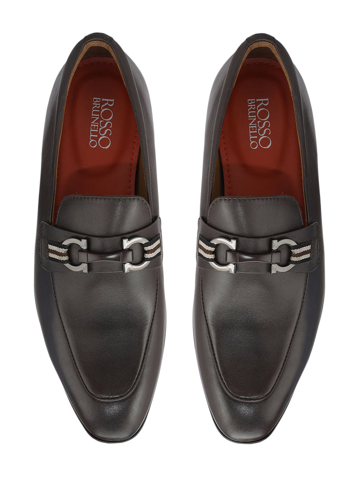 Brown Loafers With Buckle