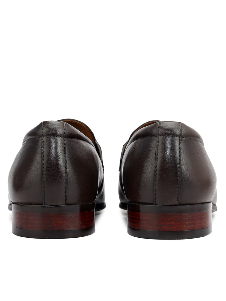 Brown Loafers With Buckle