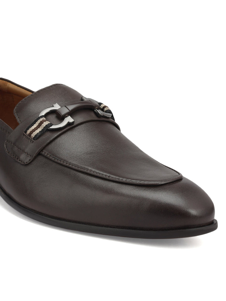 Brown Loafers With Buckle