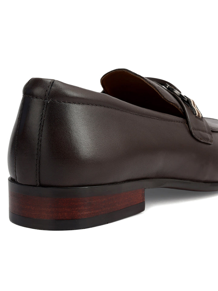 Brown Loafers With Buckle
