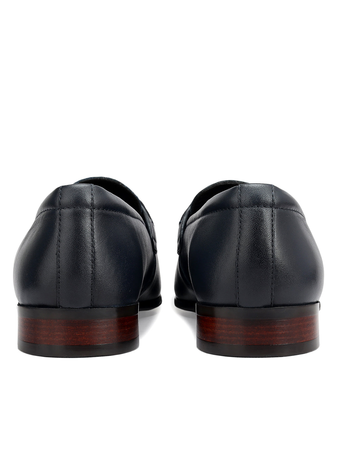 Blue Loafers With Buckle
