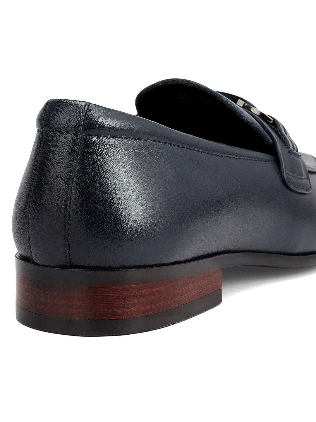 Blue Loafers With Buckle