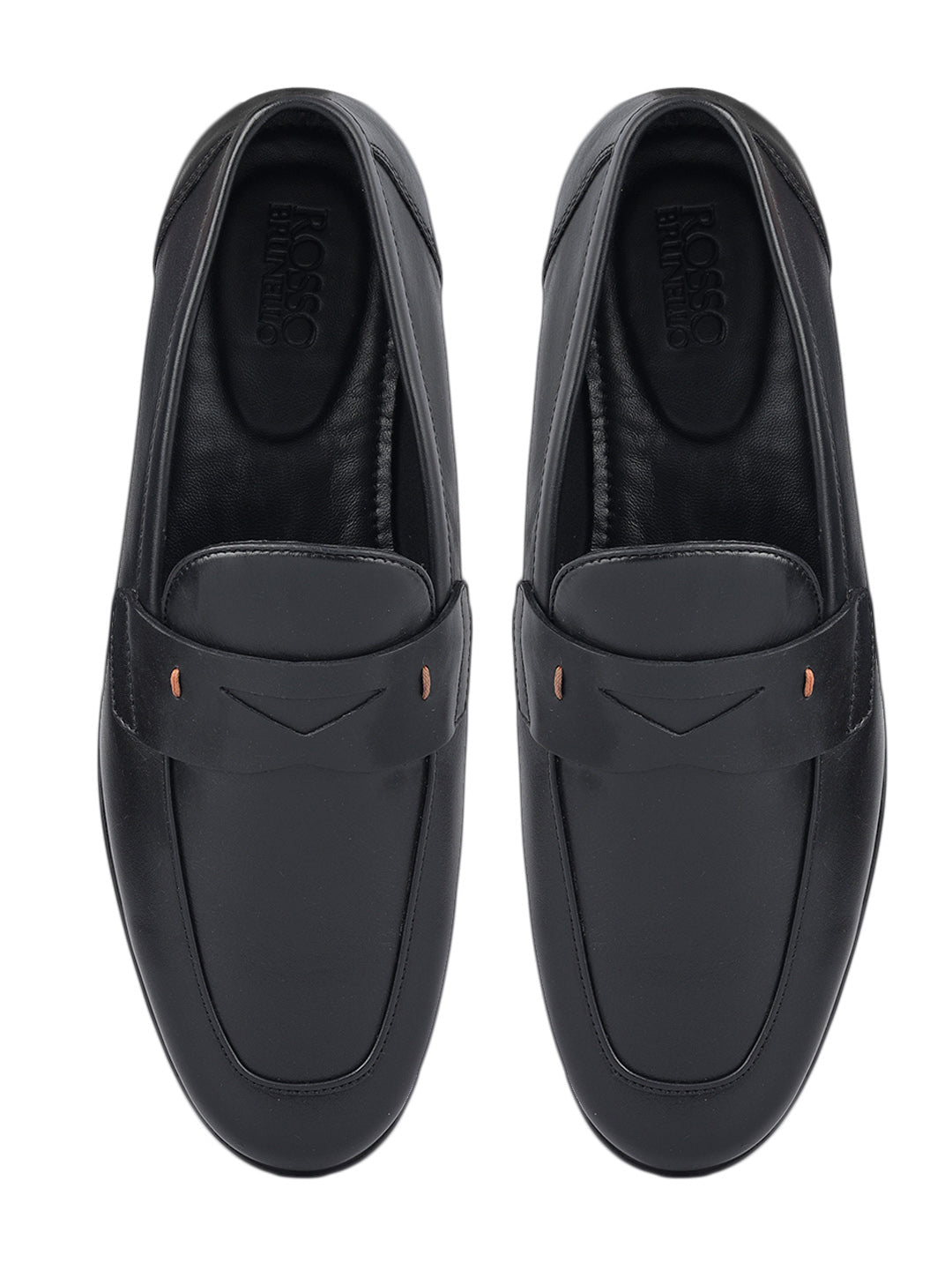 Black Penny Strap Loafers