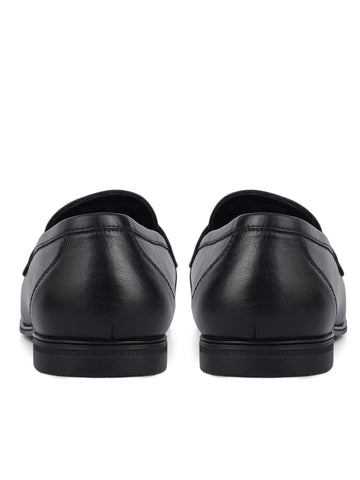Black Penny Strap Loafers