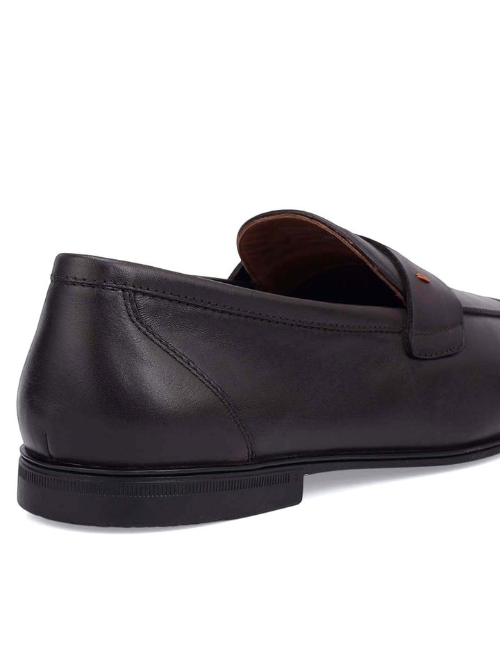 Brown Penny Strap Loafers