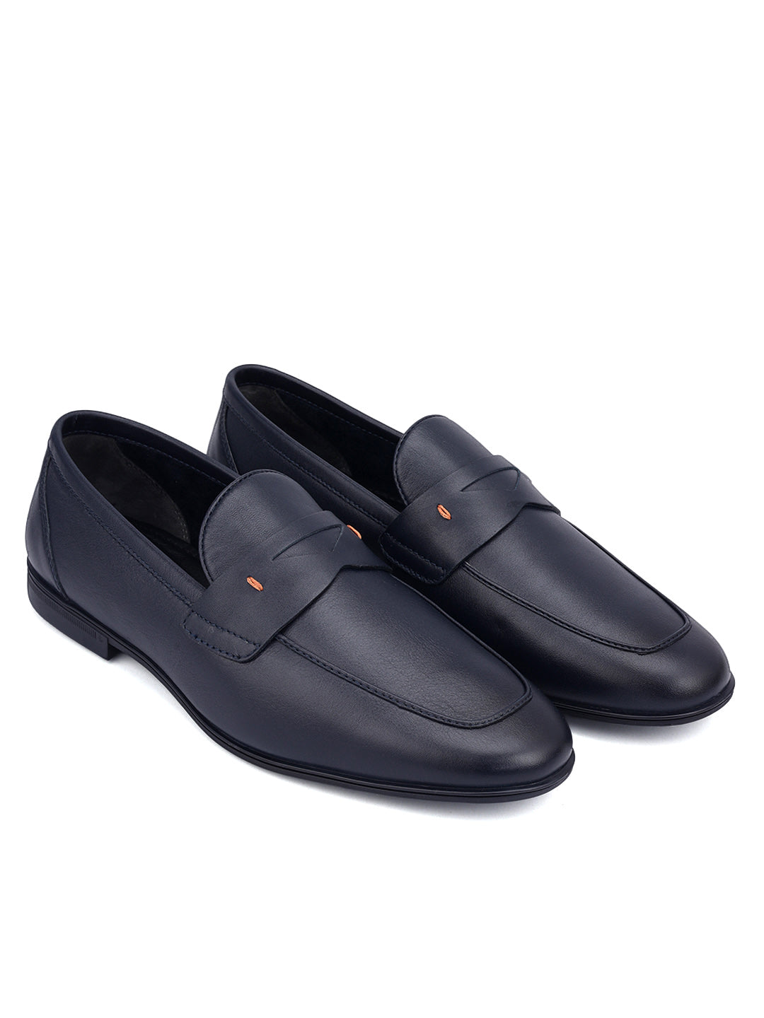 Blue Penny Strap Loafers