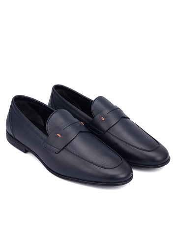 Blue Penny Strap Loafers