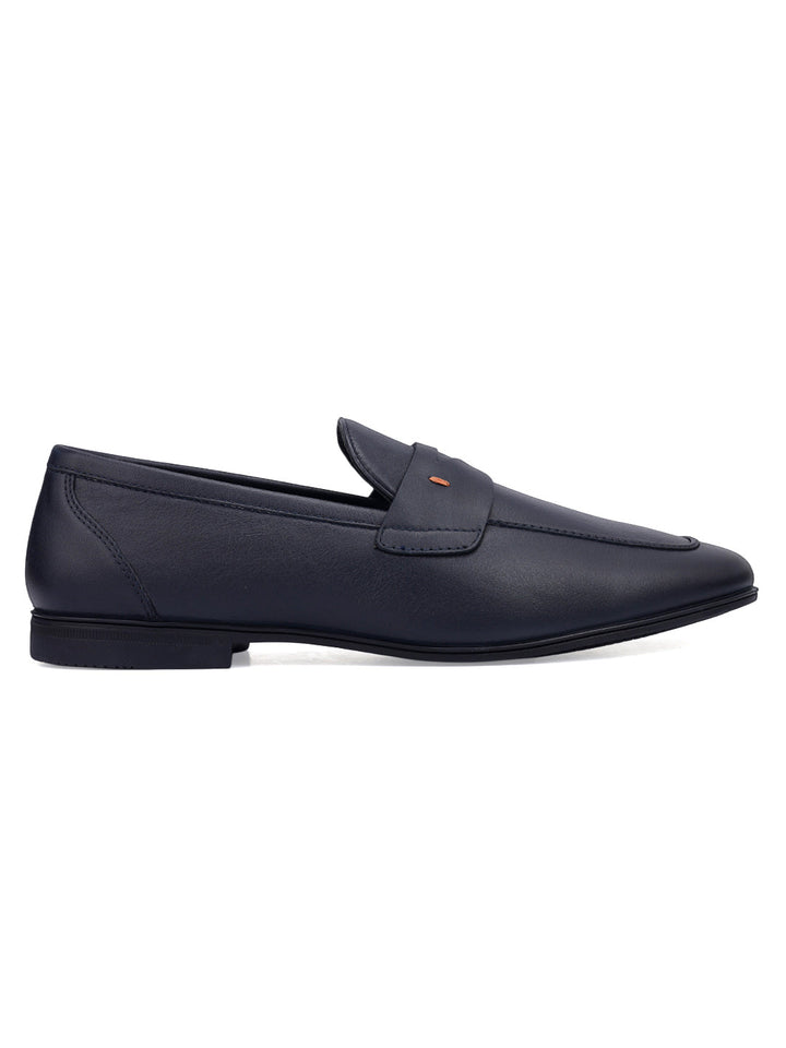 Blue Penny Strap Loafers