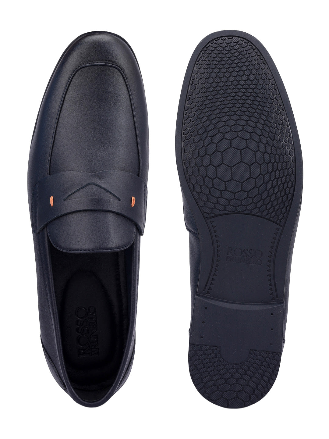 Blue Penny Strap Loafers