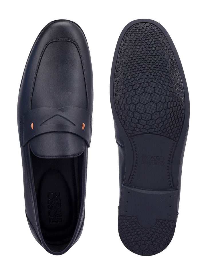 Blue Penny Strap Loafers