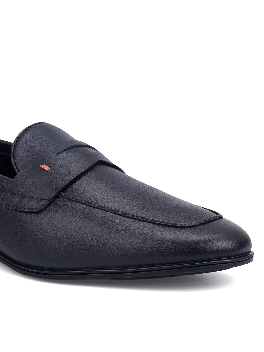 Blue Penny Strap Loafers