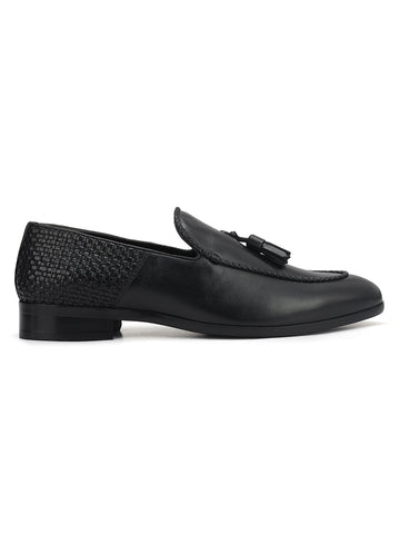 Black Loafers With Tassels