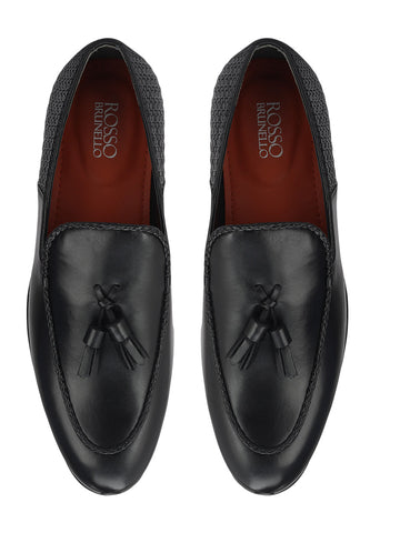 Black Loafers With Tassels