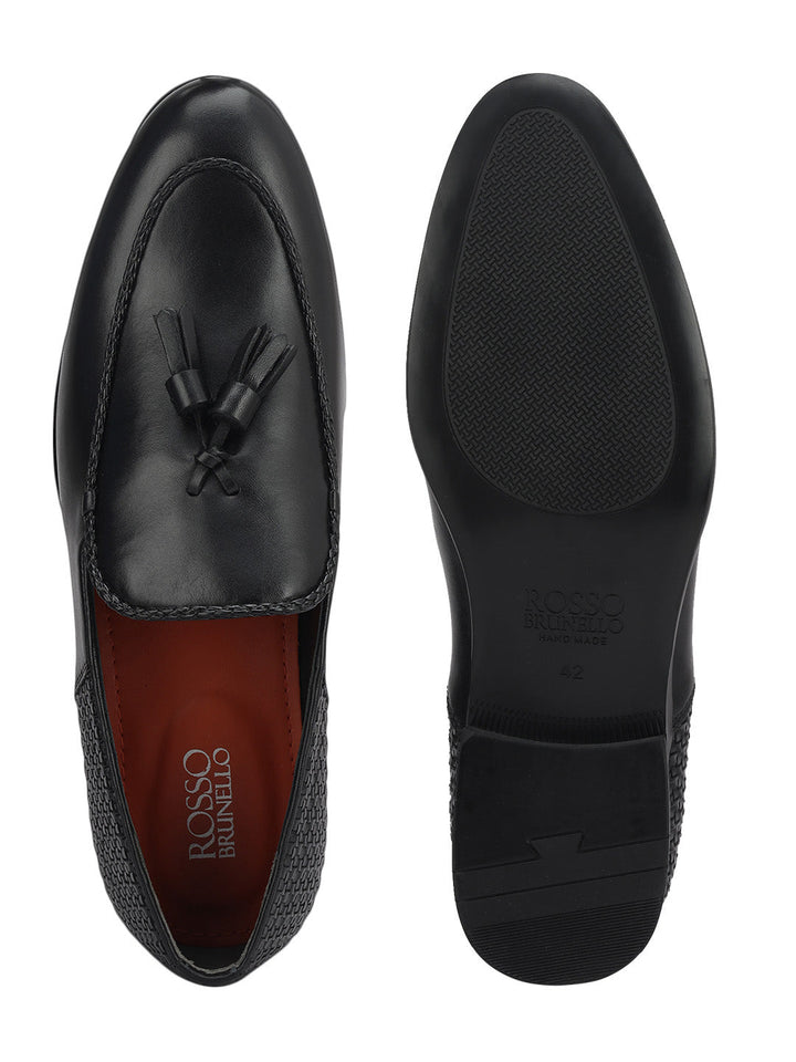 Black Loafers With Tassels