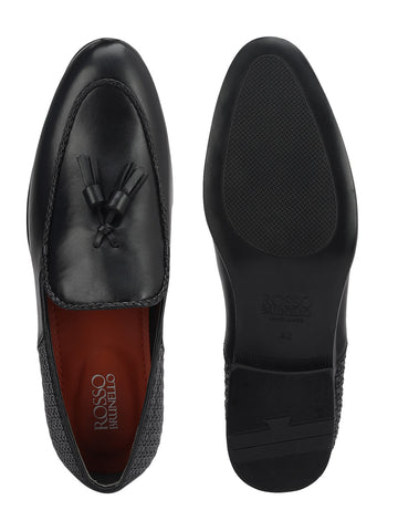 Black Loafers With Tassels
