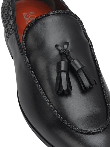 Black Loafers With Tassels