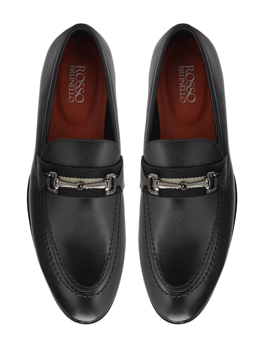 Black Loafers With Metal Clip