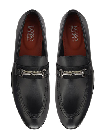 Black Loafers With Metal Clip