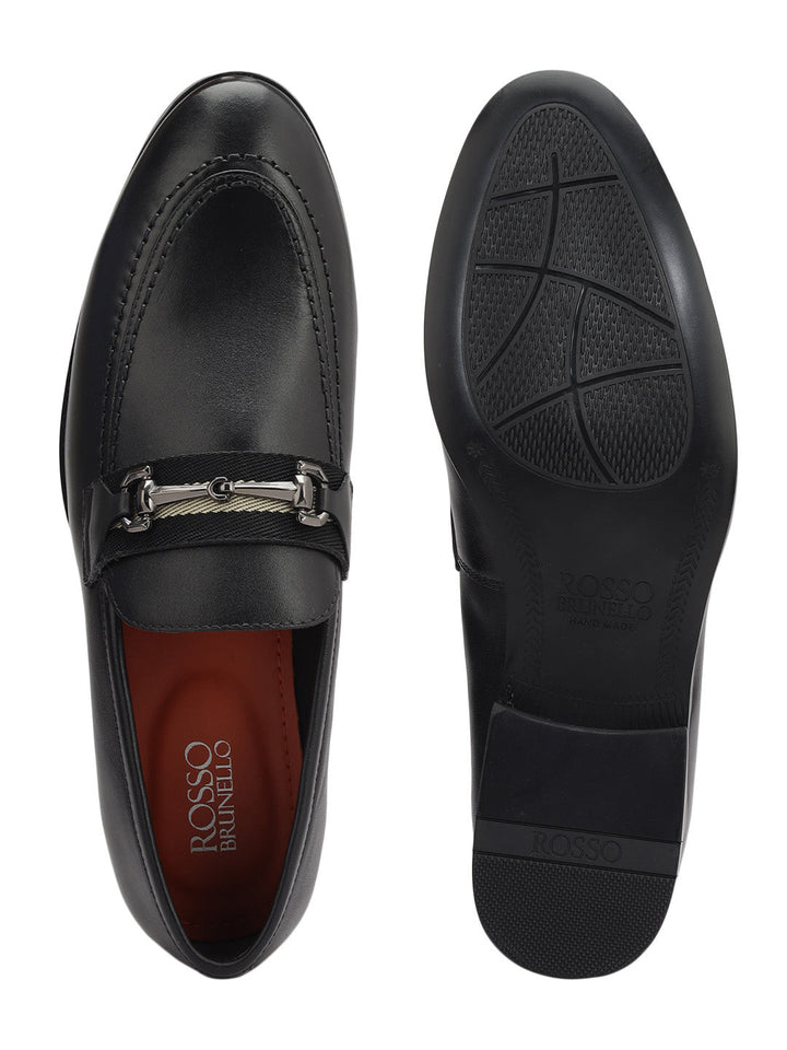 Black Loafers With Metal Clip
