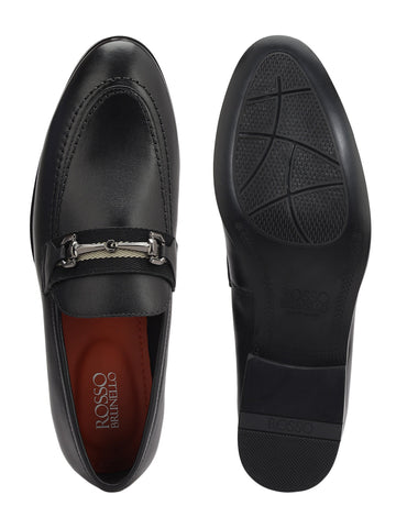 Black Loafers With Metal Clip