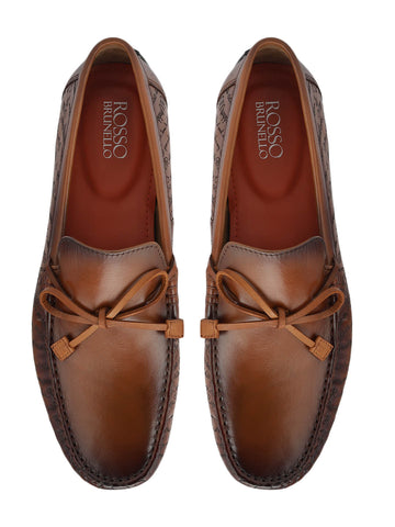 Tan Moccasins With Bow Detail
