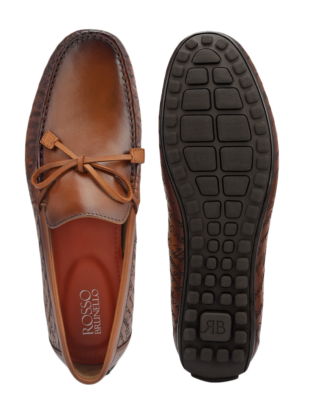 Tan Moccasins With Bow Detail