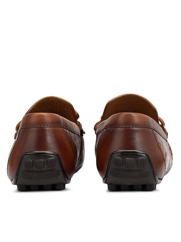 Tan Moccasins With Bow Detail