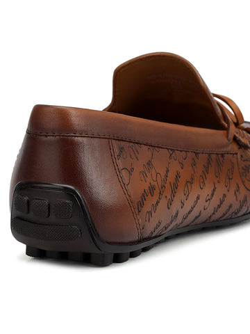Tan Moccasins With Bow Detail