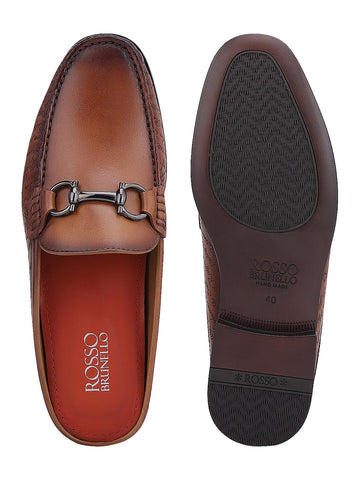 Tan Signato Leather Mules