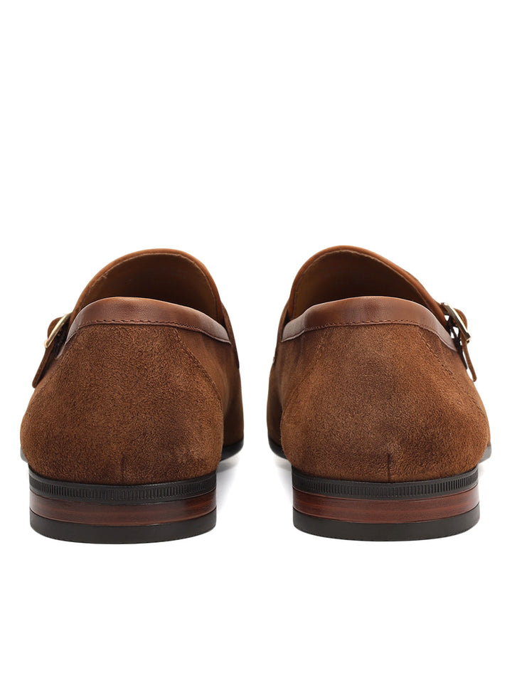 Brown Suede Leather Loafers