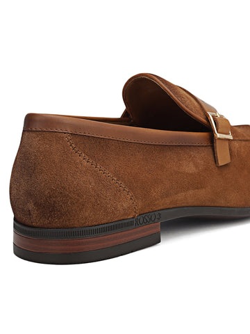 Brown Suede Leather Loafers