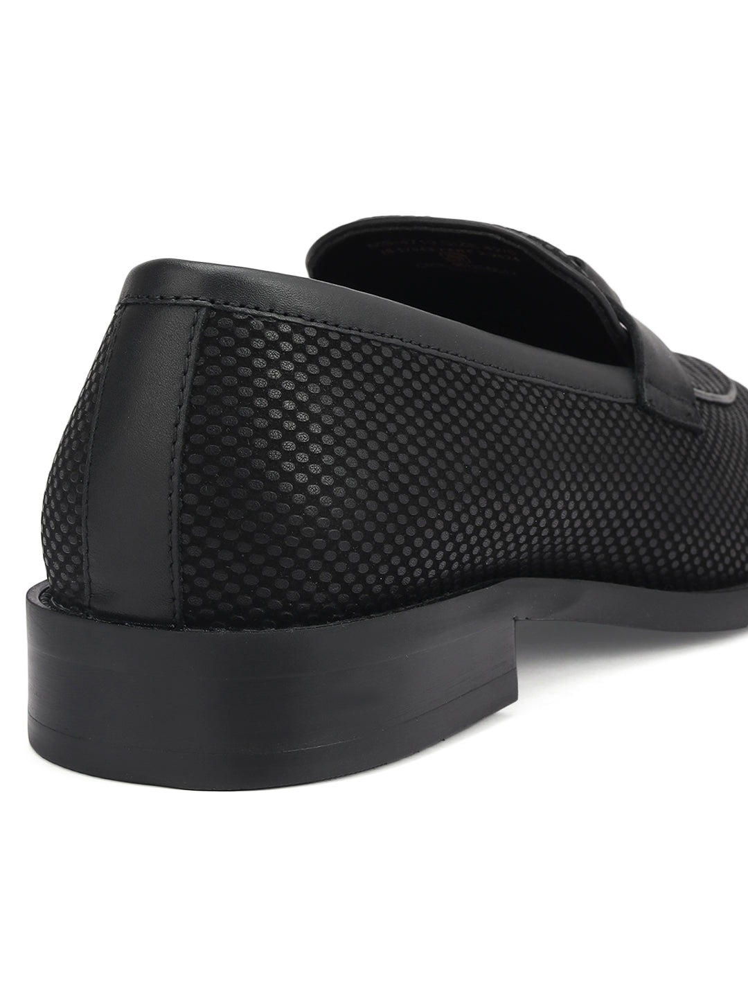 Black Loafers With Logo Buckle