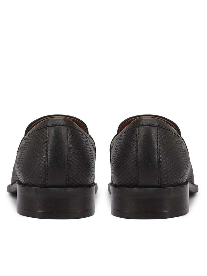 Brown Loafers With Logo Buckle