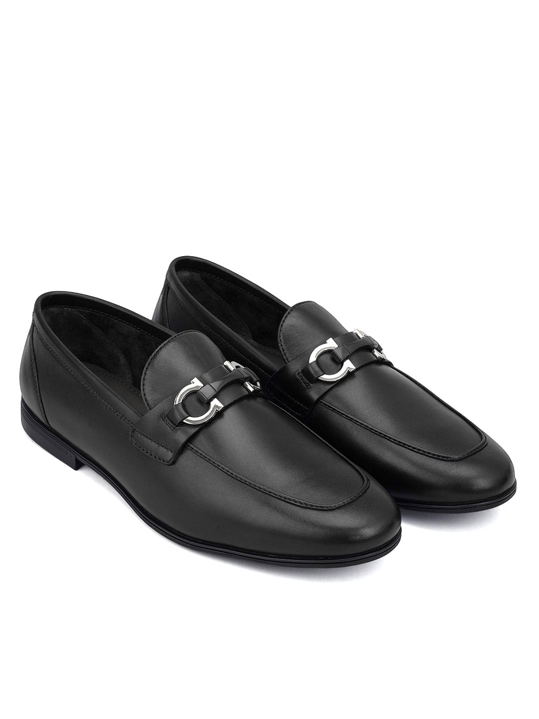 Black Loafers With Buckle