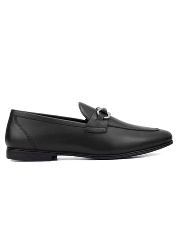 Black Loafers With Buckle