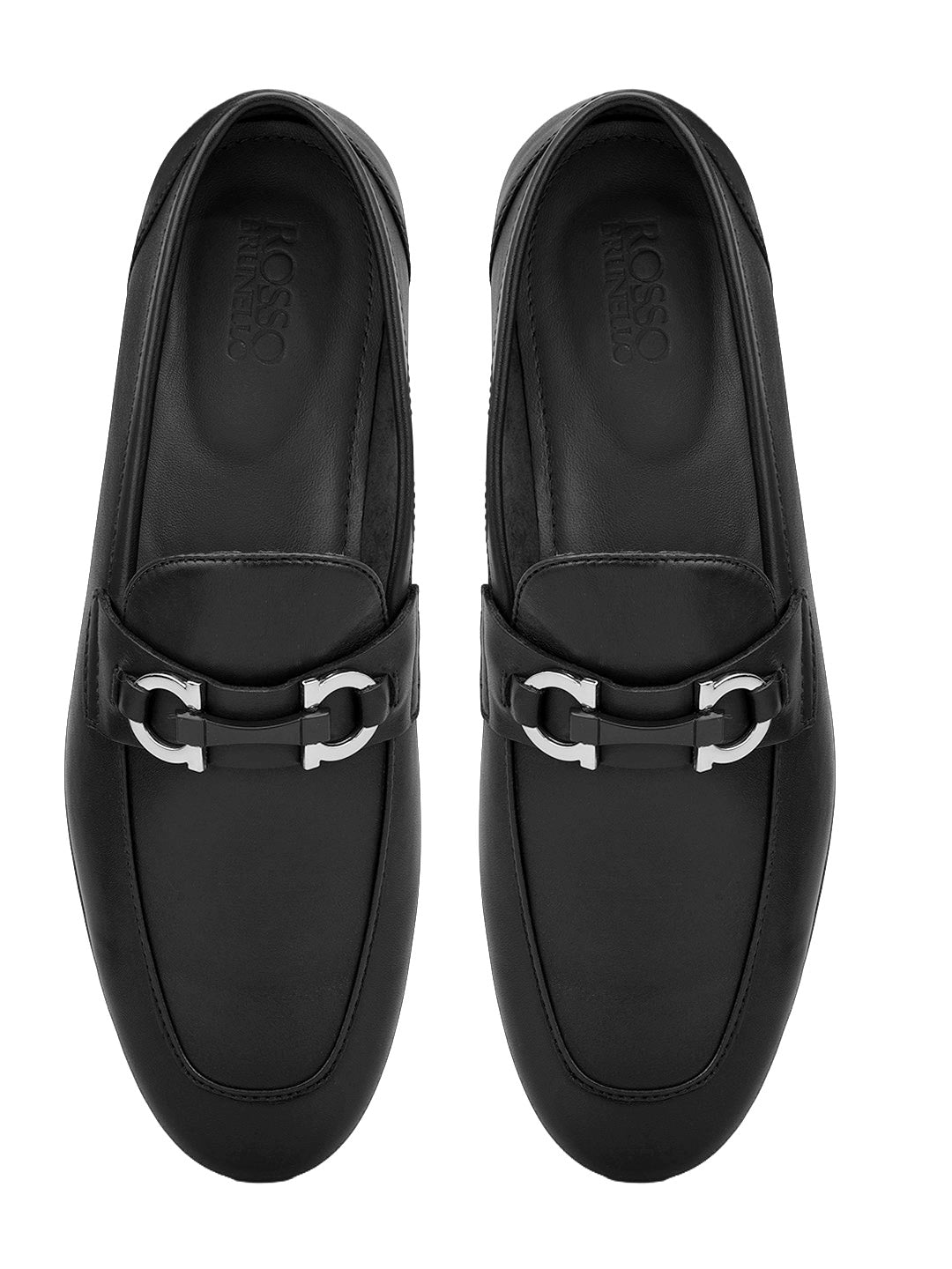 Black Loafers With Buckle