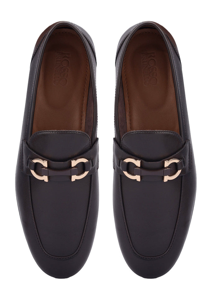 Brown Loafers With Buckle