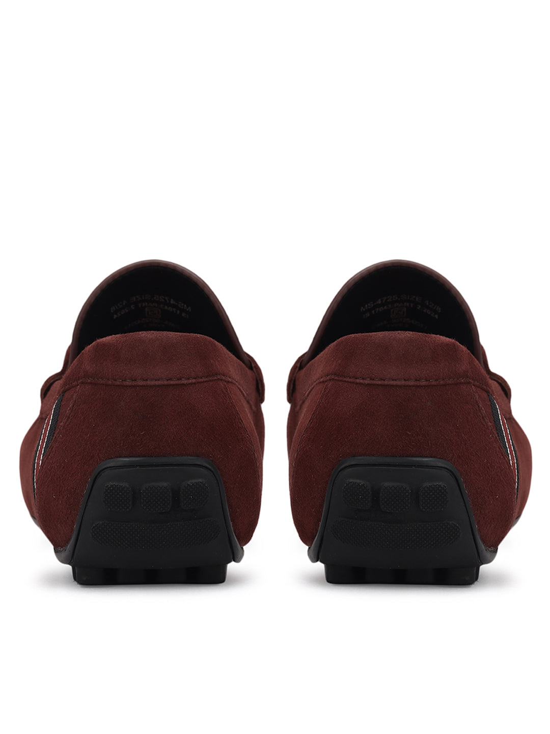 Burgundy Suede Leather Moccasins