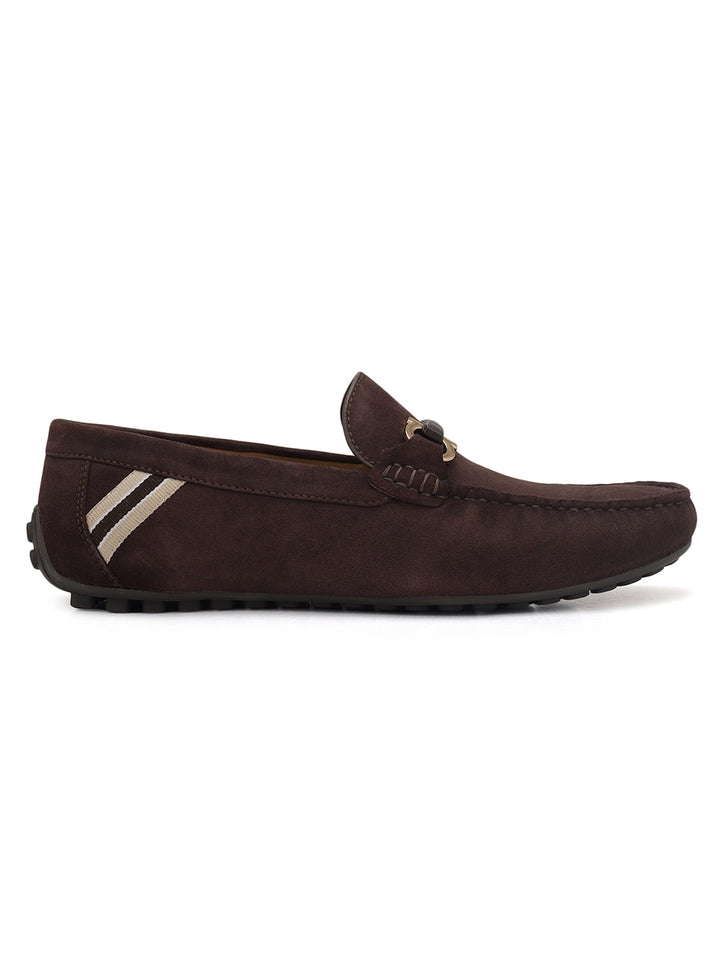 Brown Suede Leather Moccasins