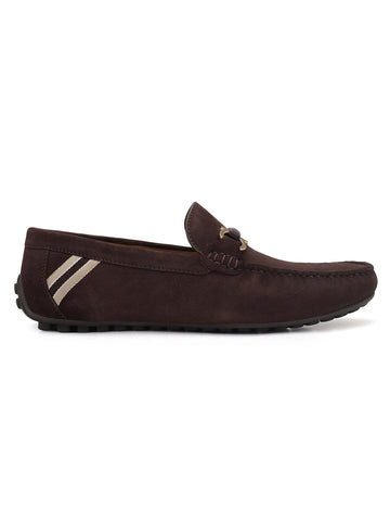 Brown Suede Leather Moccasins