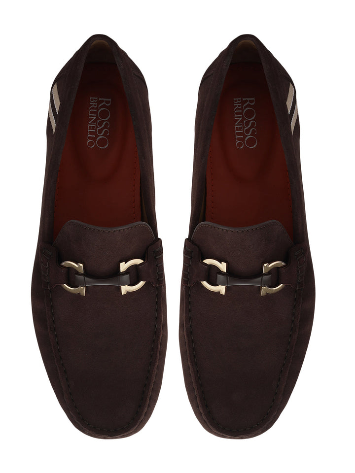 Brown Suede Leather Moccasins