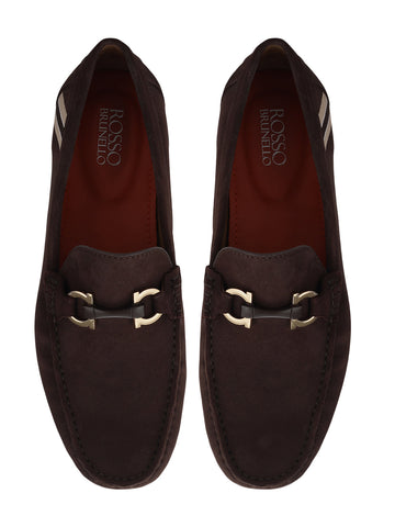 Brown Suede Leather Moccasins