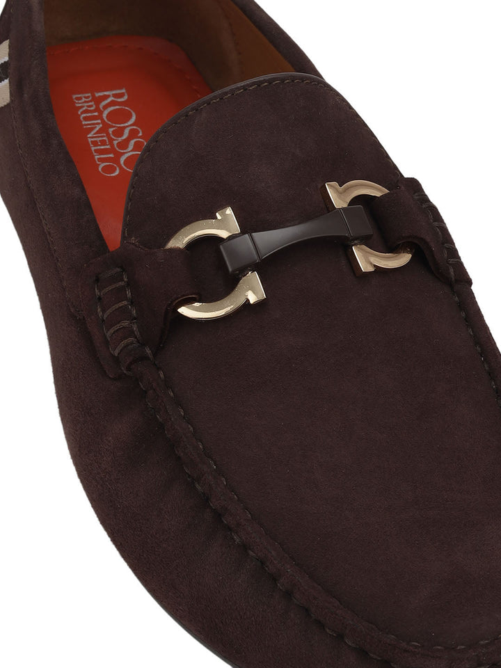 Brown Suede Leather Moccasins