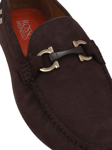Brown Suede Leather Moccasins