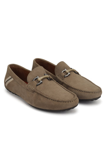 Brown Suede Leather Moccasins