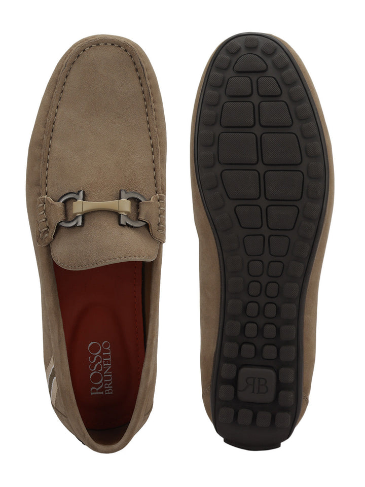 Brown Suede Leather Moccasins