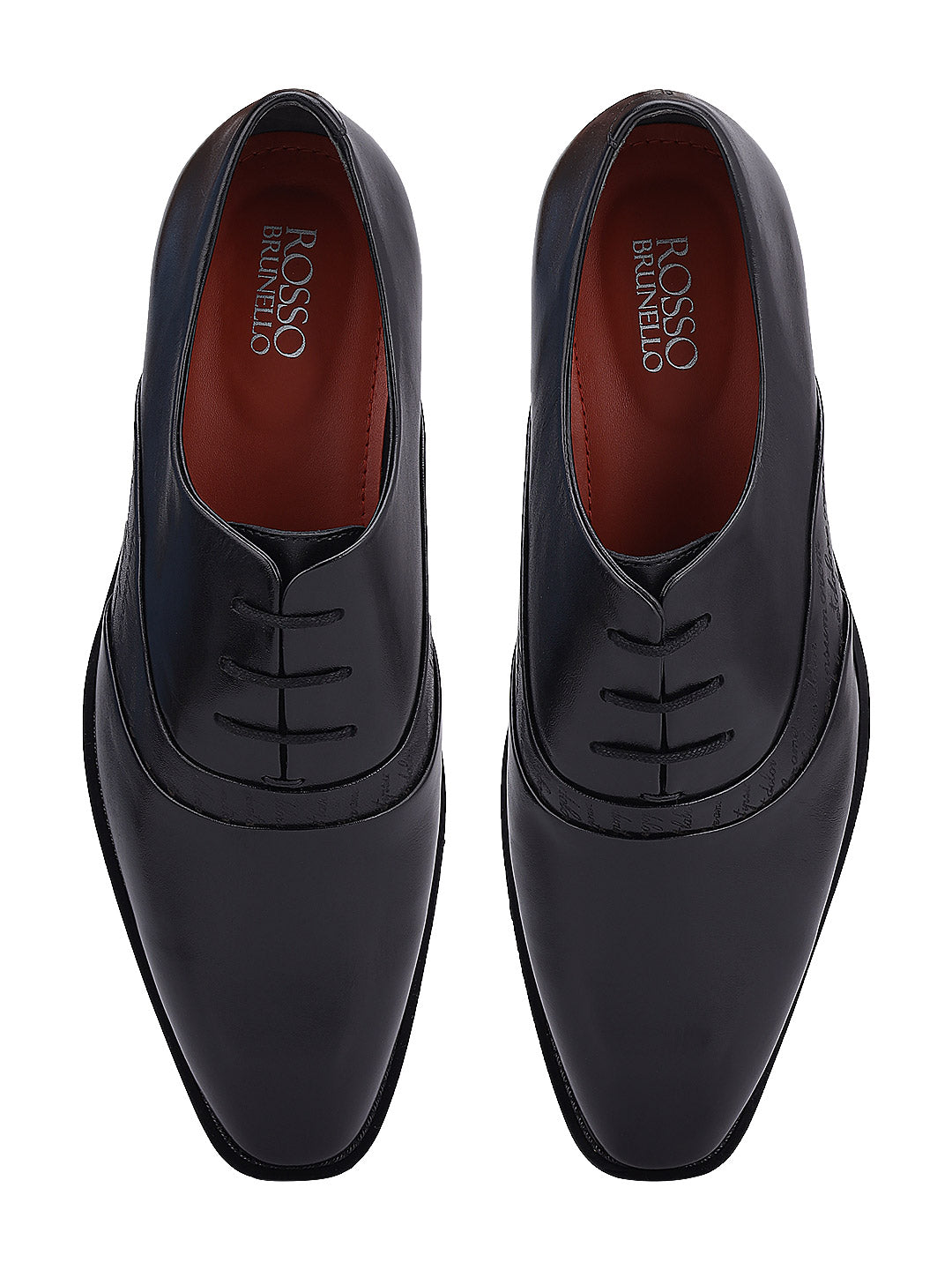 Black Signato Leather Lace Ups