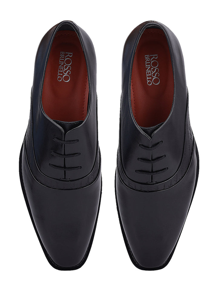 Black Signato Leather Lace Ups
